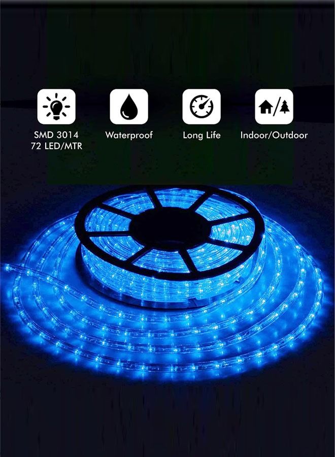 شريط إضاءة مرن LED بطول 50 متر، أزرق، 5.5 وات/متر، مقاوم للماء IP65  - Image 3