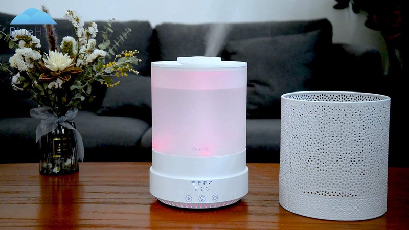 BlueHills 2500 ML XL Essential Oil Diffuser Aroma Humidifier with Timer for Large Home Decor Baby Rooms Big Huge 2.5 L Capacity Long Run Color Changing Lights Decorative Design High Mist White- F002 - Image 4