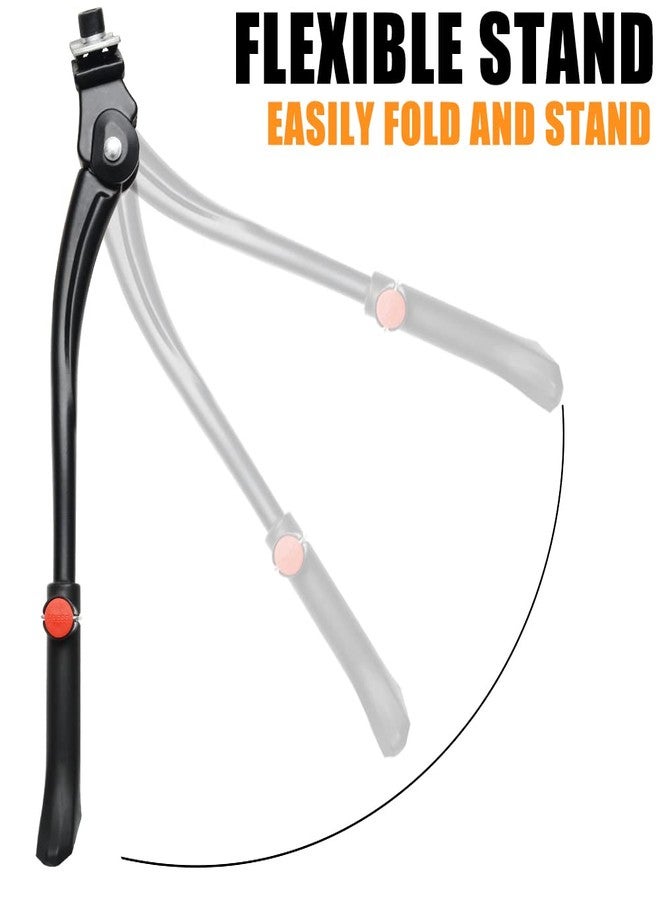 TOPCABIN Bike Kickstand Adjustable Aluminium Alloy Bicycle Kickstand Bike Side Kickstand Fit for 26" 28" 29” Mountain Bike/Road Bike/BMX/MTB (Center Stand (Black) for 26-27-28 inch bike) - Image 5
