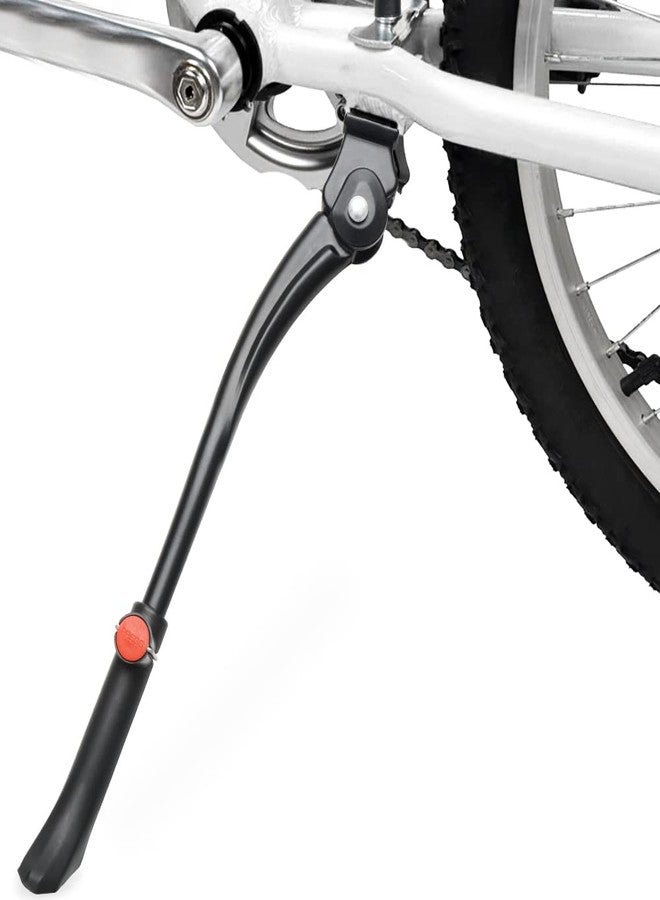 TOPCABIN Bike Kickstand Adjustable Aluminium Alloy Bicycle Kickstand Bike Side Kickstand Fit for 26" 28" 29” Mountain Bike/Road Bike/BMX/MTB (Center Stand (Black) for 26-27-28 inch bike) - Image 1