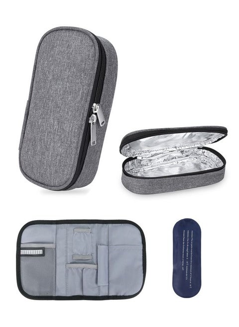 Insulin Cooler Travel Carrying Case with 1 Ice Pack