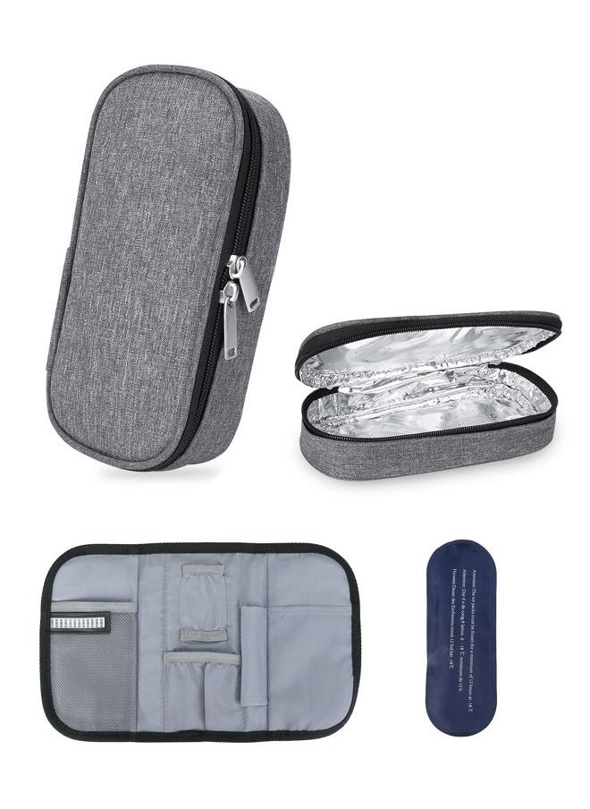 Insulin Cooler Travel Carrying Case with 1 Ice Pack