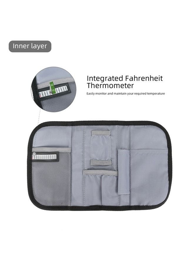 Insulin Cooler Travel Carrying Case with 1 Ice Pack