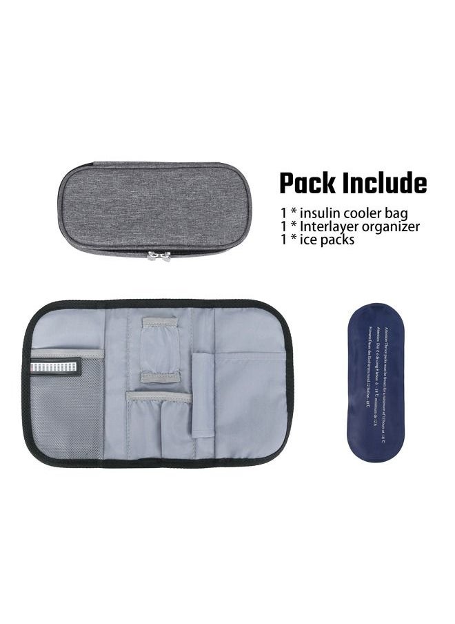Insulin Cooler Travel Carrying Case with 1 Ice Pack