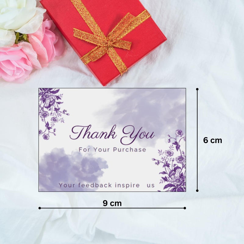 BenignCraft 100 Pcs Thank You Tags, Colored Pre-Designed (6 × 9 Cm) for Small Business E-Commerce, Thanks Giving Labels to Customers - Image 2