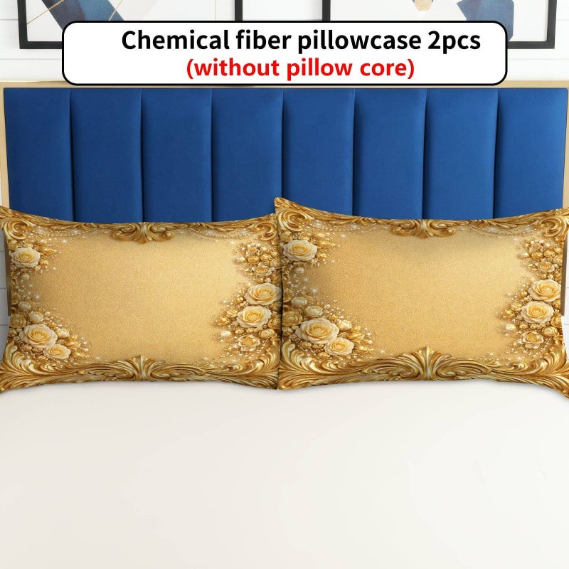Mixed Colors Standard 19.69x25.98 Inch Floral Printed Decorative Pillowcase for Bed Sofa Bedroom Home Styling - Image 2