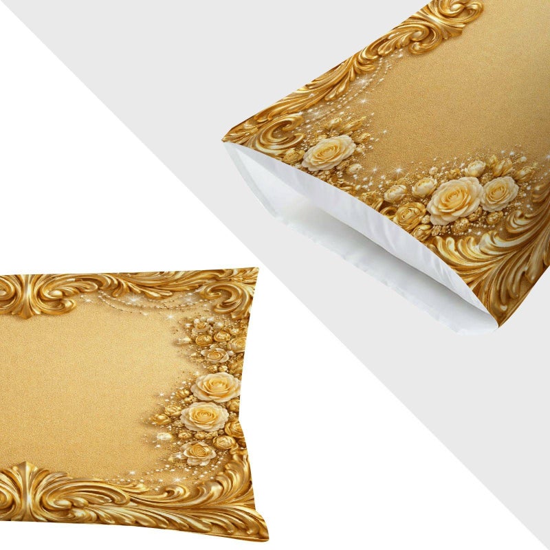Mixed Colors Standard 19.69x25.98 Inch Floral Printed Decorative Pillowcase for Bed Sofa Bedroom Home Styling - Image 4