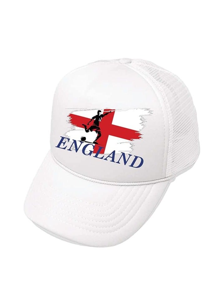 England Sports Cap With Adjustment Plastic Snap Closure For Men And Women - Image 2