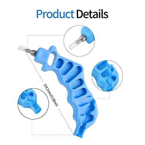 FULAIERGD 2-in-One Drip Irrigation Tubing Hole Punch Fitting Insertion Tools Drip Tube Hole Punch for Easier 1/4" Inch Fitting & Emitter Insertion (Punch & Fitting Insertion Tool) - Image 2