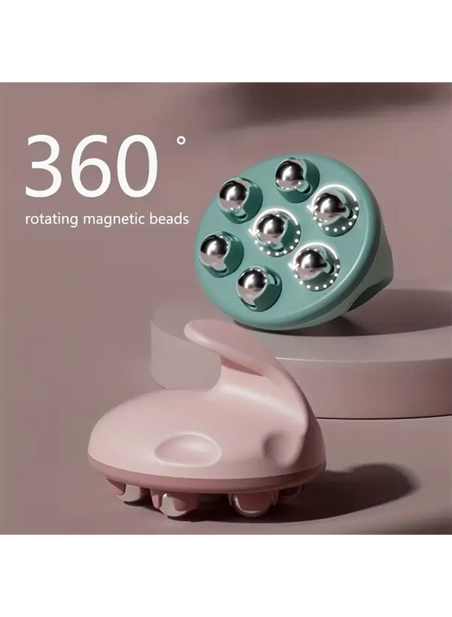 Blue 2pcs 7 Ball Massage Roller For Full Body Neck Shoulder Waist Muscle Relaxation - Image 3