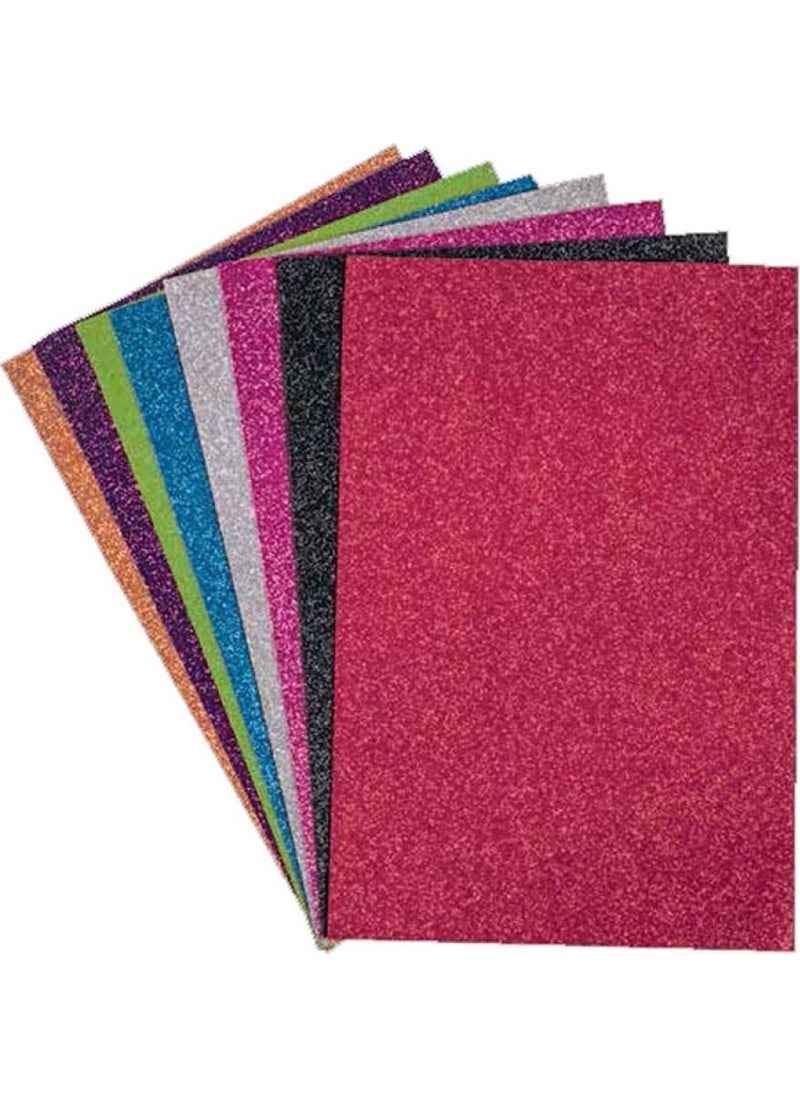 Bafix Glitter Cardboard 50X70 Cm 280 Gr Gold 10 Pieces (1 Pack of 10 Pieces) 