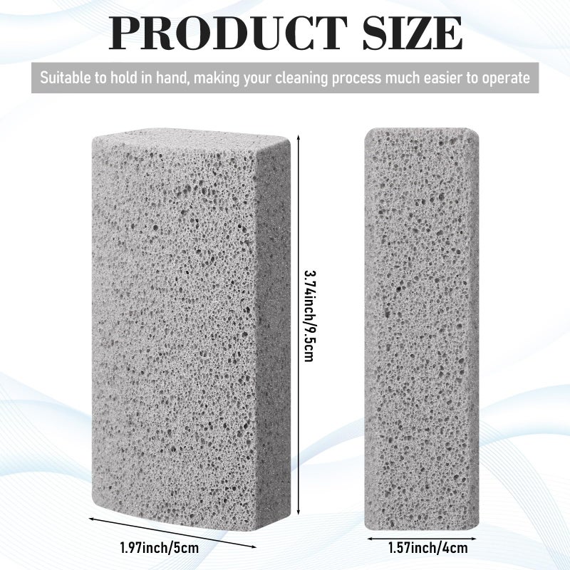 Loopeer 2 Pcs Pet Hair Remover Pumice Stone for Dog Cat Hair Removal Cleaning Pet Fur Stone 6 Inch Dog Fur Cleaning Tool for Car Interior Bedding Carpet Couch Furniture(3.74 x 2 x 1.6 in) - Image 2