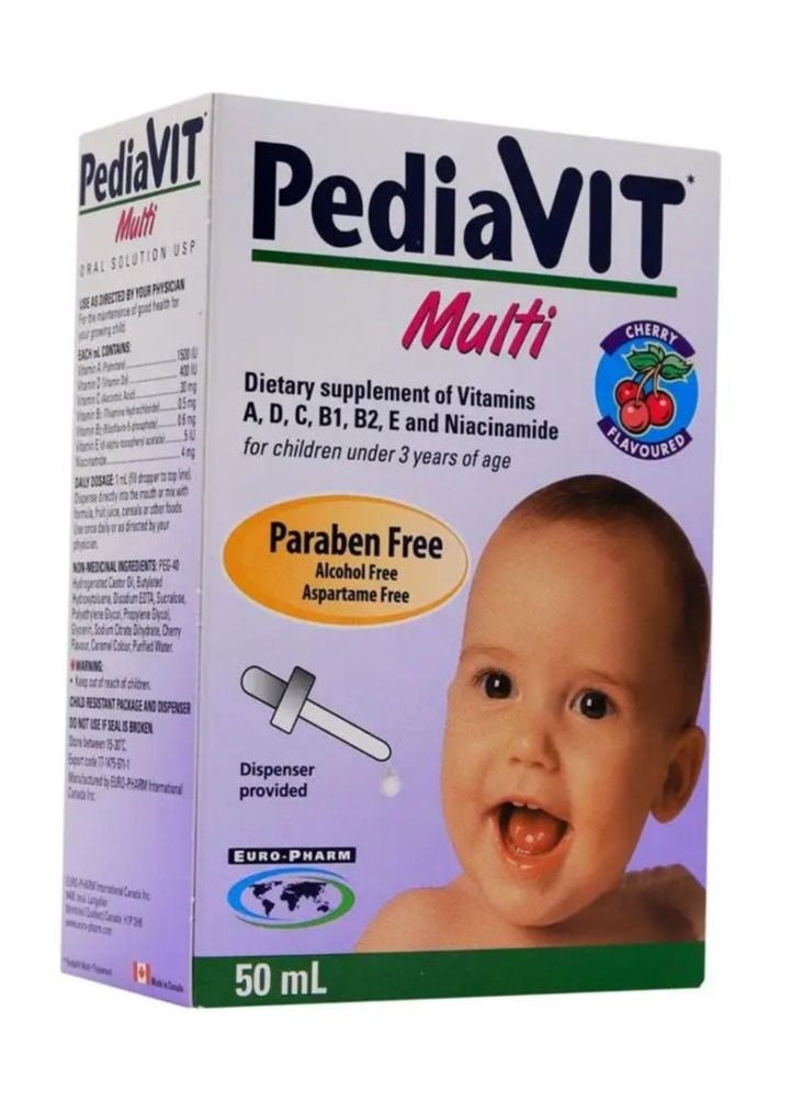 PediaVit Pediavit Multi Vitamin Oral Solution 50ml  - Image 1