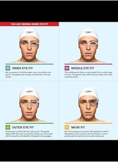 speedo Unisex Swim Goggles Optical Vanquisher  - Image 4