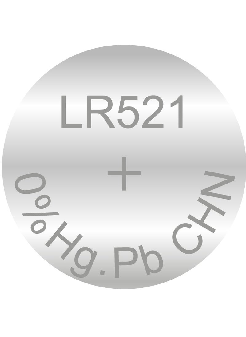 بطارية بستون ليثيوم BST-LR521 10 قطع 2*5: حزمة من عشر بطاريات ليثيوم BST-LR521، مرتبة في مجموعتين من الخمسة للراحة.