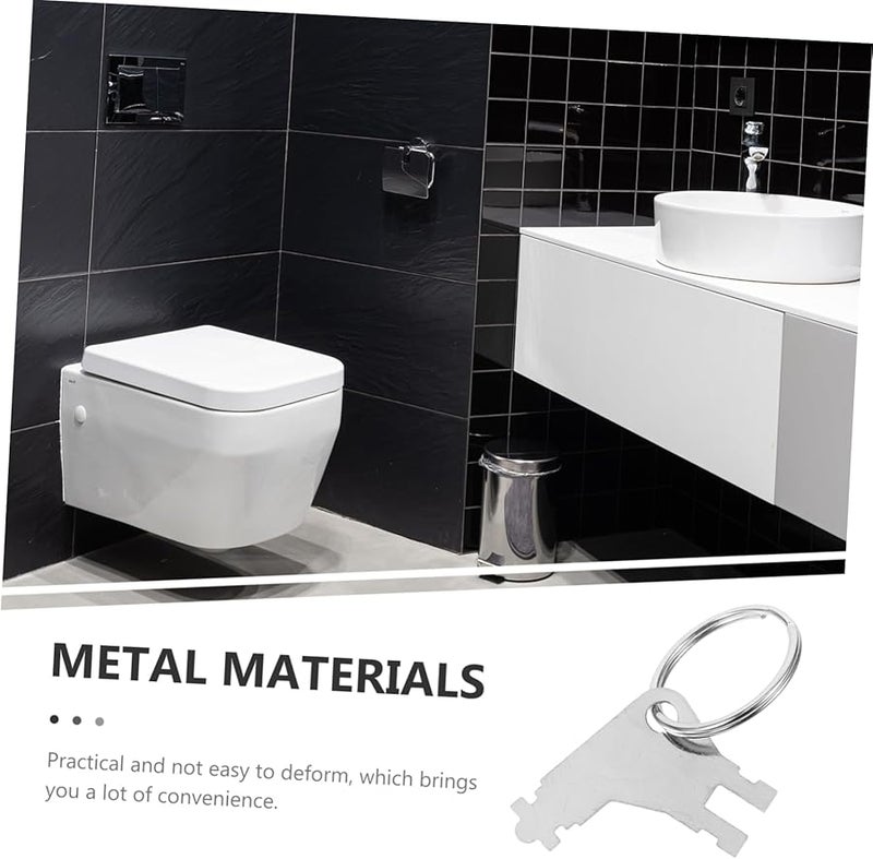 5Pcs Commercial Paper Towel Dispenser Key Replacement Metal Toilet Paper Dispenser Key Ring - Image 5