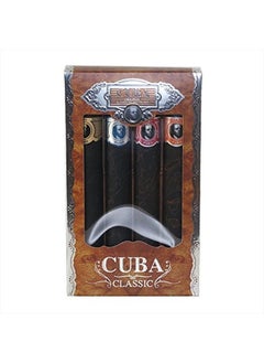 Cuba Variety By Cuba For Men. Set-4 Piece Variety spray With Cuba Gold, Blue, Red & Orange & All Are EDT spray 1.17 Ounces  - Image 1