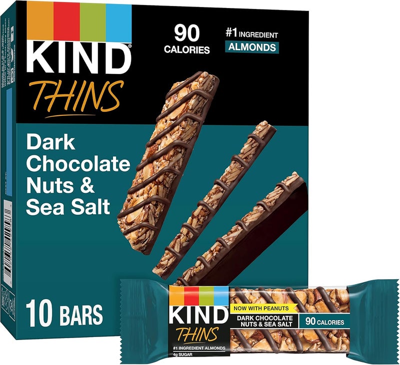 KIND THINS Dark Chocolate Nuts & Sea Salt Bars - Image 1