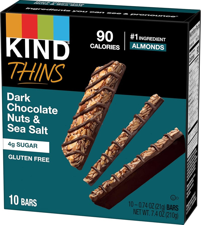 KIND THINS Dark Chocolate Nuts & Sea Salt Bars - Image 3
