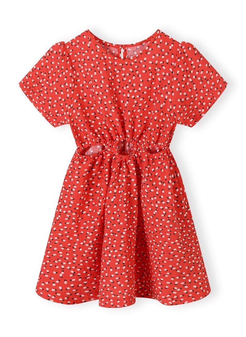 MINOTI Spotted Waist Cutout Dress - Image 2