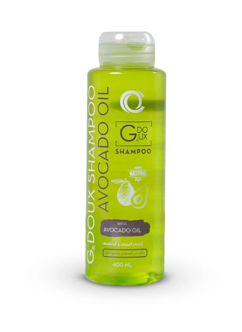 G.DOUX Shampoo Avocado Oil & Hydrolyzed Keratun Clean Hair And Sclap Sulphate Free 400ml  - Image 1