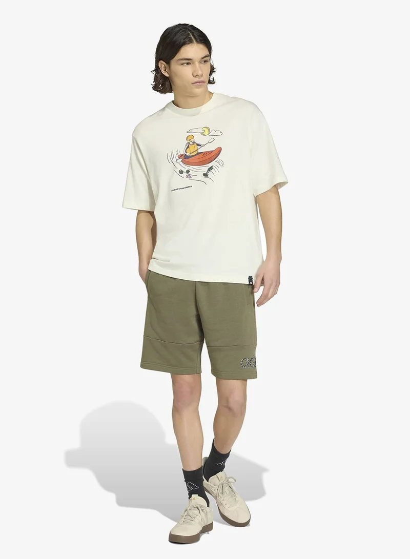 Adidas OWHITE Doodle Kayaking Graphic T-Shirt for Men | Best Price UAE