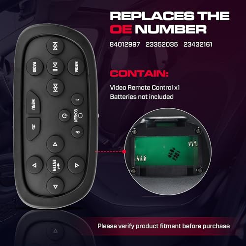 XIMAKA 84012997 Rear Overhead Consoles DVD Entertainment Remote Control Replacement for 2014-2020 Chevy Silverado/Suburban/Tahoe, GMC Sierra/Yukon, Cadillac and Buick Replace# 23352035, 23432161 - Image 3