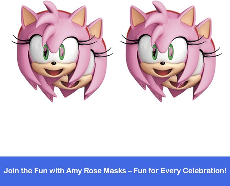 Unique Sonic the Hedgehog Party Masks 16 Assorted Paper Masks with Celebrate With Me Sticker  Sonic Birthday Party Supplies for Kids - Image 5