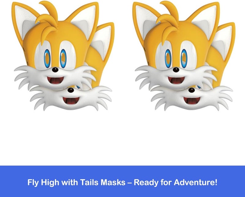 Unique Sonic the Hedgehog Party Masks 16 Assorted Paper Masks with Celebrate With Me Sticker  Sonic Birthday Party Supplies for Kids - Image 4