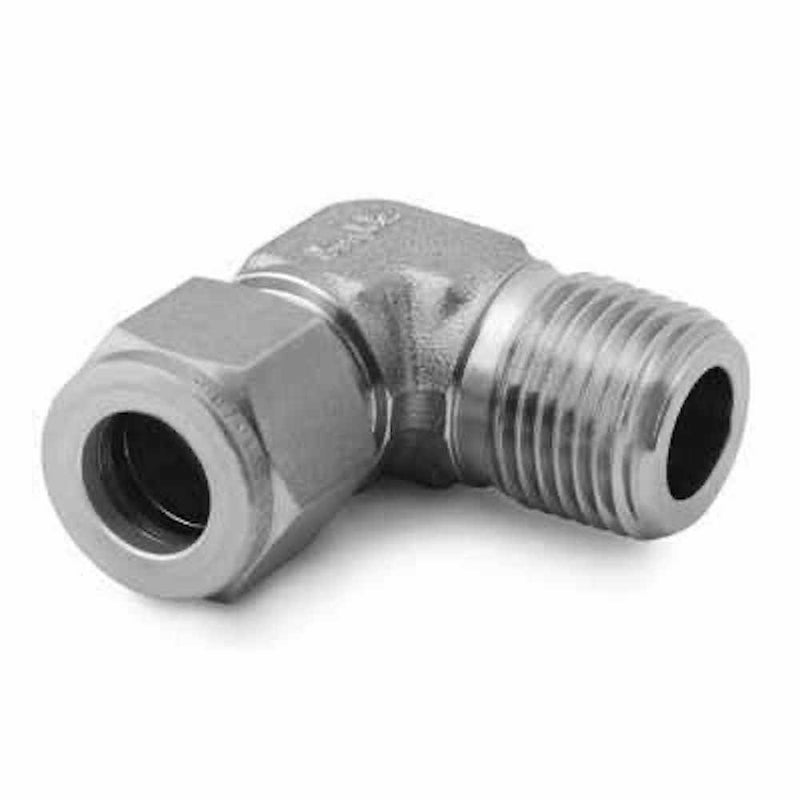 Swagelok سواجلوك SS-810-2-4 1/2" OD أنبوب × 1/4" ذكر NPT، كوع ذكر، فولاذ مقاوم للصدأ، تركيب أنبوب - Image 3