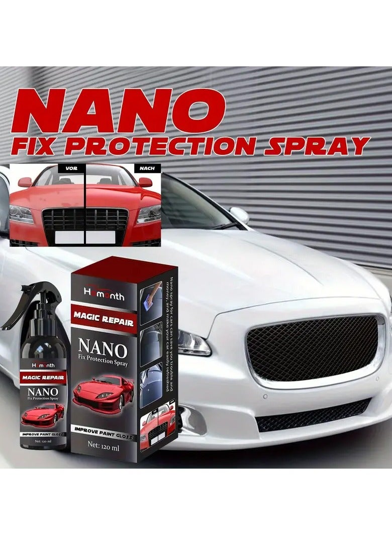 Homonth Car Cleaning Nano Repair Spray Oxidation Liquid Ceramic Coat Super Hydrophobic Plastic Restorer Paint Care Scratch Remover  - Image 2