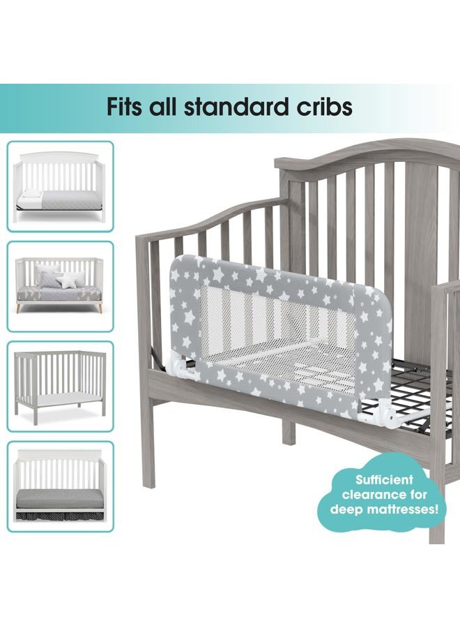 NUTIKAS Baby Bed Rail Guard for Toddlers - 35.1" Toddler Bed Side Rails for Crib, Swing Down Bedrail Extral Tall Child Safety Side Railing Guards for Kids - Image 5