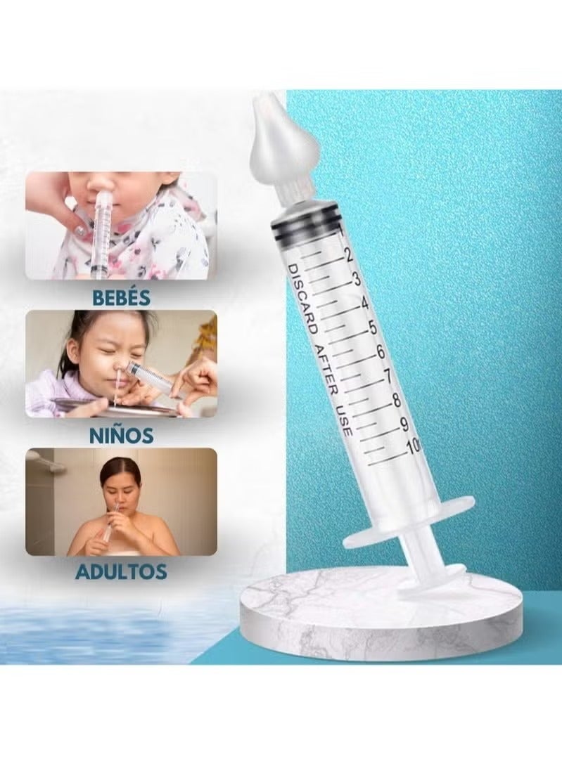 Gonice 3 Nasal Wash Syringe for Baby and Adults  Baby Nasal Wash Syringe Baby Nasal Aspirator for Baby - Image 3