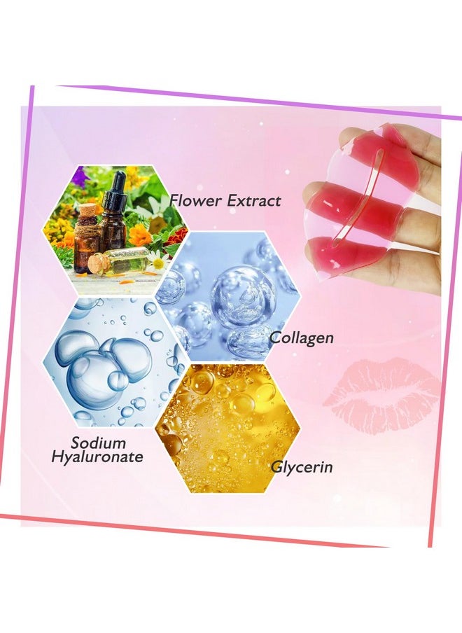 Adofect - 30 Pieces Collagen Crystal Lip Maskspink Lip Patches& Moisturizers Collagen Lip Pads Great For Hydrating Skin Anti Chapped & Antiaging And Plump Your Lipspink - Image 1