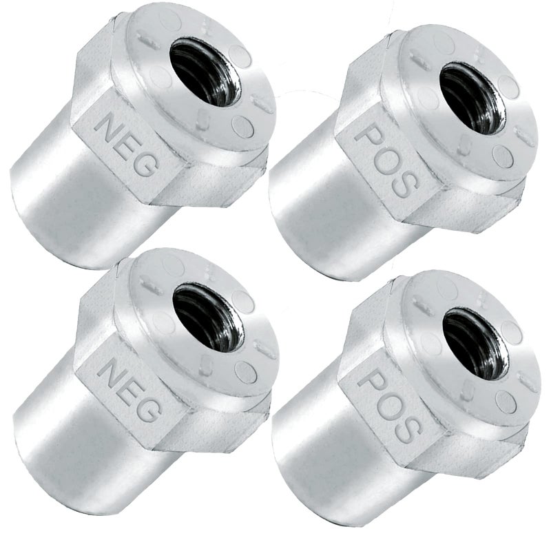 Car Battery Post Adapter 4Pcs Side Post to Top Post Battery Adapter with 38 Female Thread