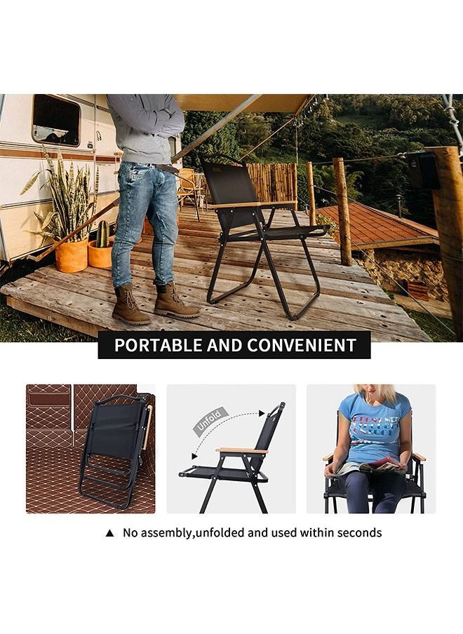CityRiya-Long Camping Chair Outdoor Folding Chair Lightweight Portable Beach Chair for Camp Travel Picnic Hiking Backpacking Supports 420Lbs with Carry Bag  - Image 4
