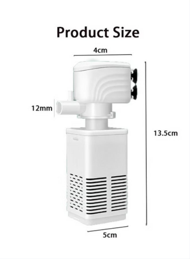 Generic Silent Internal Aquarium Filter Fish Tank Filter Submersible Water Filter Pump Multifunctional Filter Water  - Image 2