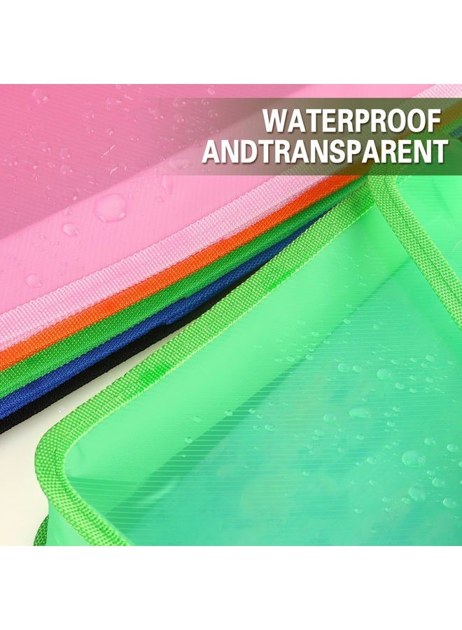 Tamaki Plastic Expanding File Folder, Transparent envelopes with Snap Closure, No Dividers, Large Capacity, Fit Letter/A4 Size (Green) - Image 5