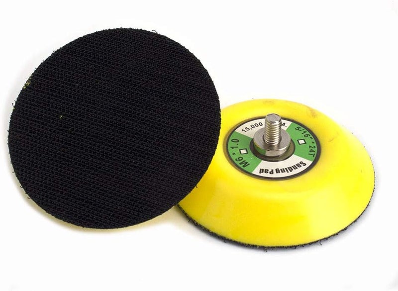 SI FANG 2Pcs 3" Hook and Loop Backing Pads for Orbital Sander M6 Threads Polishing Buffing Plate for Dual Action Car Polisher Multiple design variants - Image 1