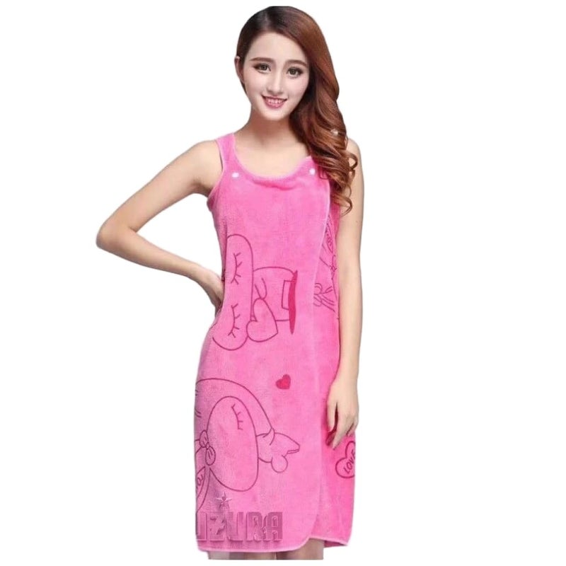 RUDRAX CORPORATION RUDRAX CORPORATION Microfiber Soft Bath Towel and Lady Spa Shower Towel Fashion Women Wearable Quick Dry Magic Bathing Beach Spa Bathrobes Wash Clothing Beach Dresses Multicolor