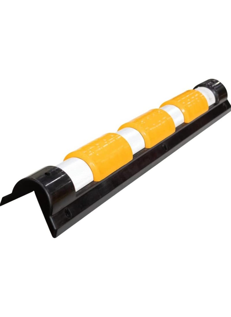 BERRY - BERRY Reflective Corner Protector for Parking | Flexible PVC Rubber Wall Corner Guard | Bumper Protector and Anti-scratch Warning Wall Guard | High Visibility Corner Protector for Garage and Warehouse - Image 1