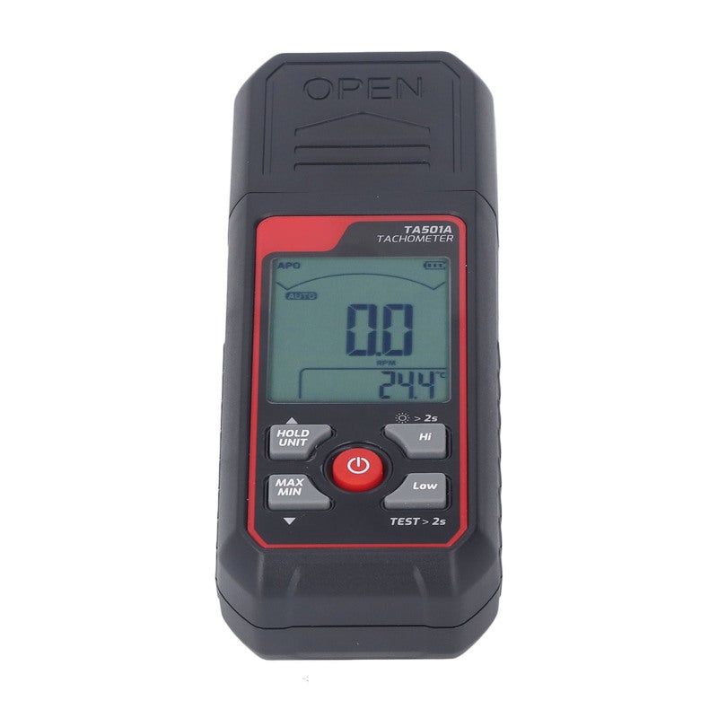 TASI Non-Contact Digital Tachometer Laser 2.5-999999 RPM with Data Lock - Threshold Alarm ABS Impact Resistant Meter for Industrial Measurement - Image 4