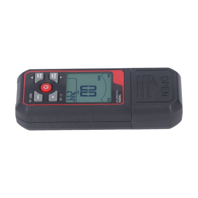 TASI Non-Contact Digital Tachometer Laser 2.5-999999 RPM with Data Lock - Threshold Alarm ABS Impact Resistant Meter for Industrial Measurement - Image 5