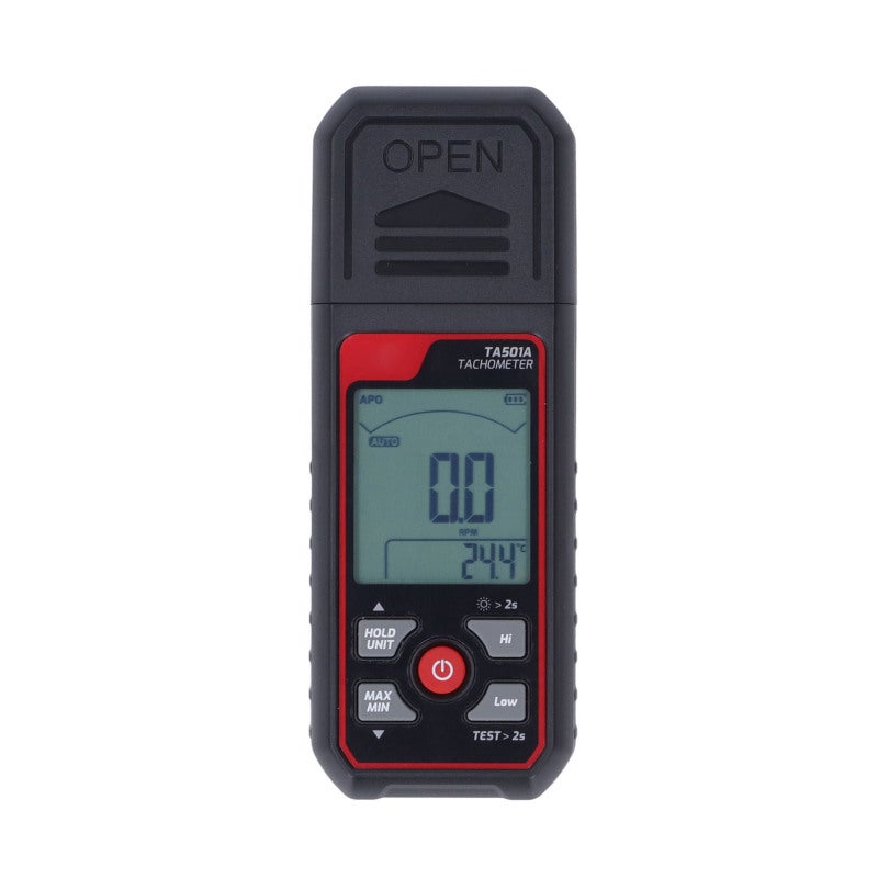 TASI Non-Contact Digital Tachometer Laser 2.5-999999 RPM with Data Lock - Threshold Alarm ABS Impact Resistant Meter for Industrial Measurement - Image 3