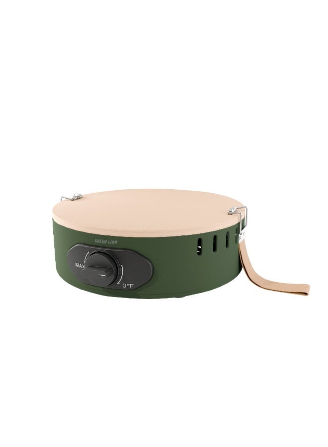 GREEN LION Solo Flame Camping Stove Portable / 8000 BTU Hight Power / Strap Handle / Anti-Slip Base / High Heat 500°C / Knob Control / Cutting Board Included / Gas Type Butane - Green - Image 2