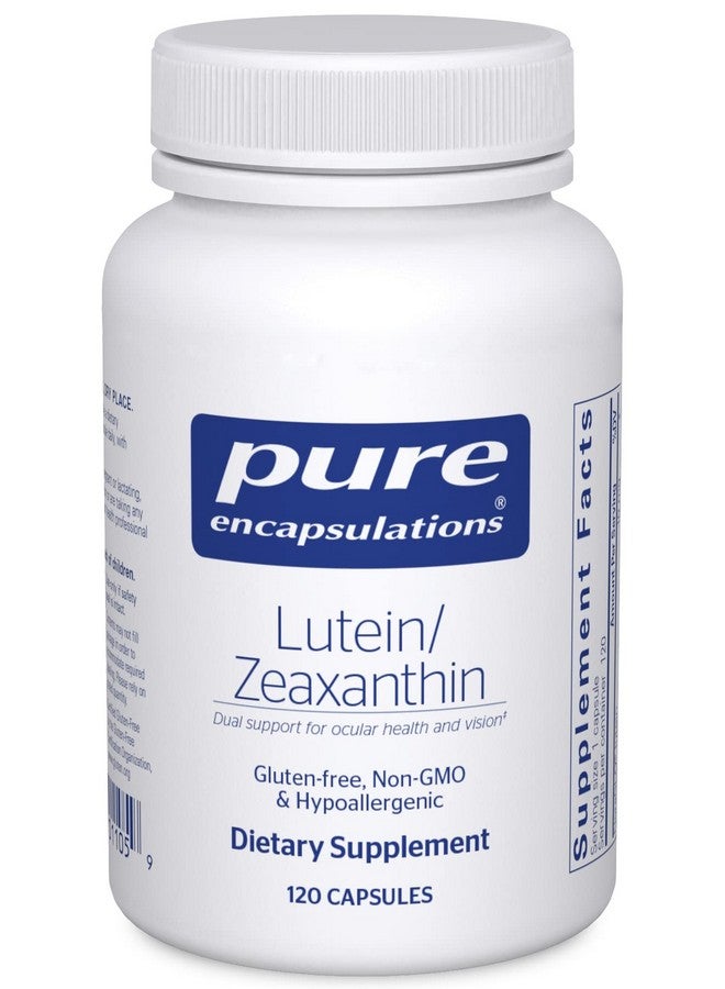 Pure Encapsulations Lutein & Zeaxanthin - يدعم الرؤية الشاملة* - يحافظ على الصبغة البقعية وصحة العين* - دعم مضاد للأكسدة* - نباتي وغير معدّل وراثيًا - 120 كبسولة - Image 1