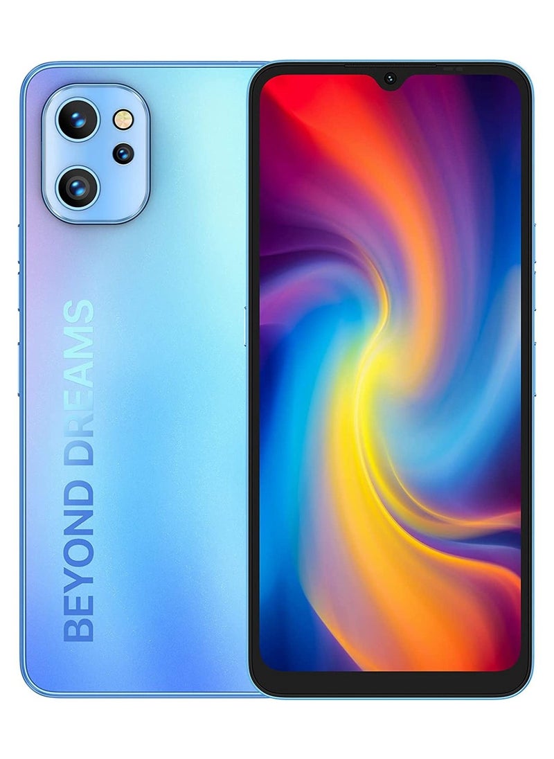 UMIDIGI A13 Pro NFC Smartphone, 6.7" HD Full Screen + 5150mAh Battery, AI Triple Camera, Dual Mics Noise-Cancellation, Unisoc T610 Processor Android Cell Phone with FM Radio (6GB+128GB) BLUE