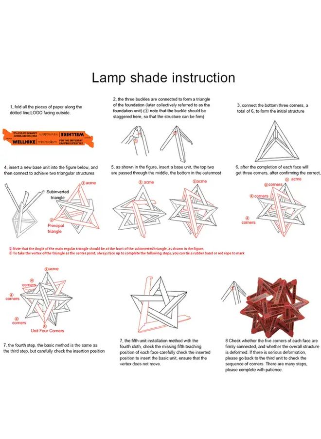 Red Waterproof Starry Sky Lampshade for Outdoor Camping Durable Decorative Lighting - Image 5