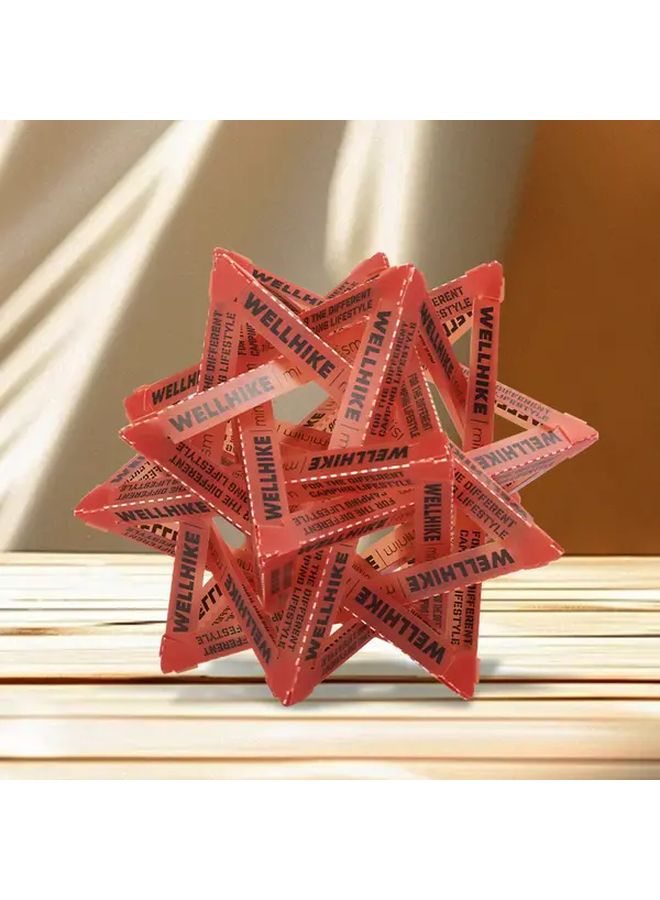 Red Waterproof Starry Sky Lampshade for Outdoor Camping Durable Decorative Lighting - Image 4