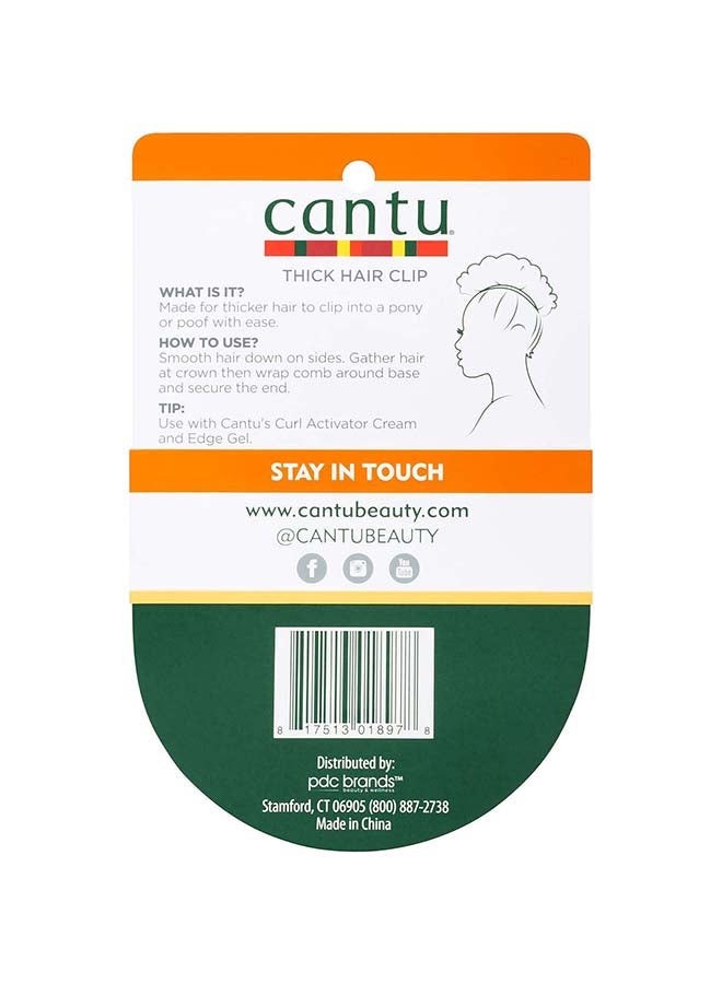 Cantu Extra Hold Thick Hair Clip (Packaging May Vary) Black - Image 2
